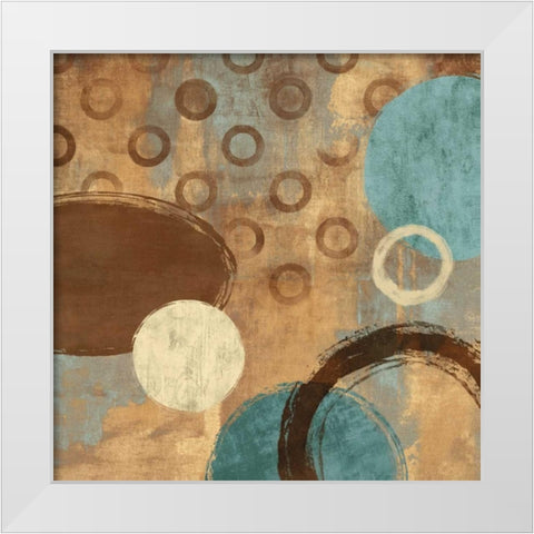 Happy Go Lucky I White Modern Wood Framed Art Print by Nelson, Brent