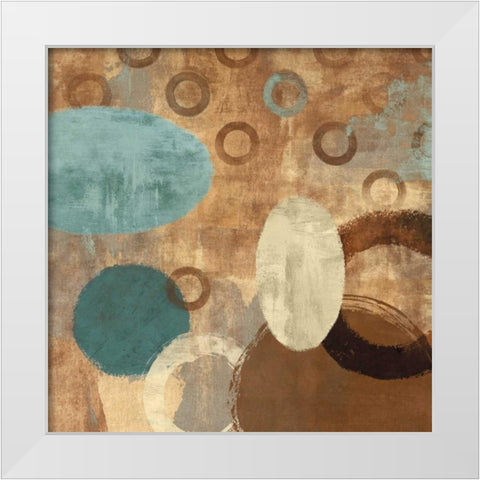 Happy Go Lucky II White Modern Wood Framed Art Print by Nelson, Brent