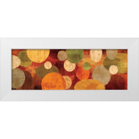 With Gusto I White Modern Wood Framed Art Print by Nelson, Brent