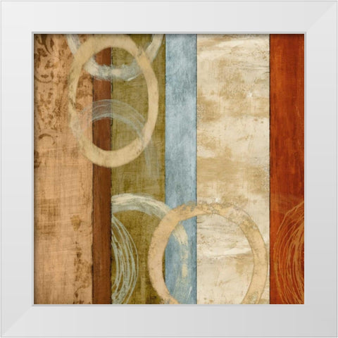 Behind the Scenes I White Modern Wood Framed Art Print by Nelson, Brent