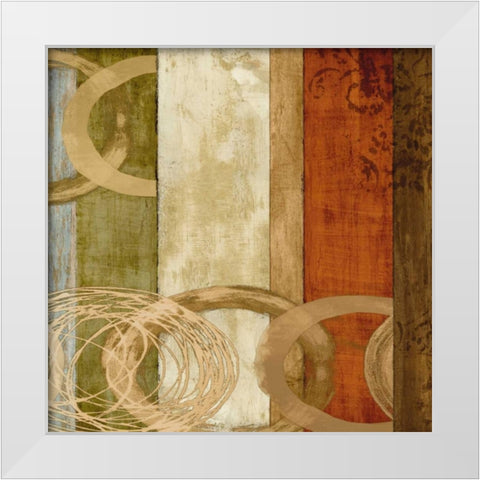 Behind the Scenes II White Modern Wood Framed Art Print by Nelson, Brent