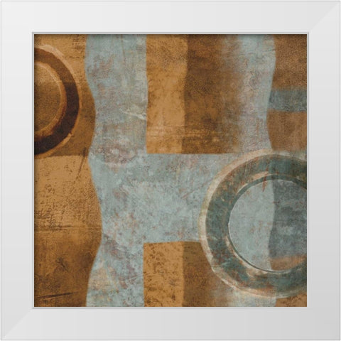 Go I White Modern Wood Framed Art Print by Nelson, Brent