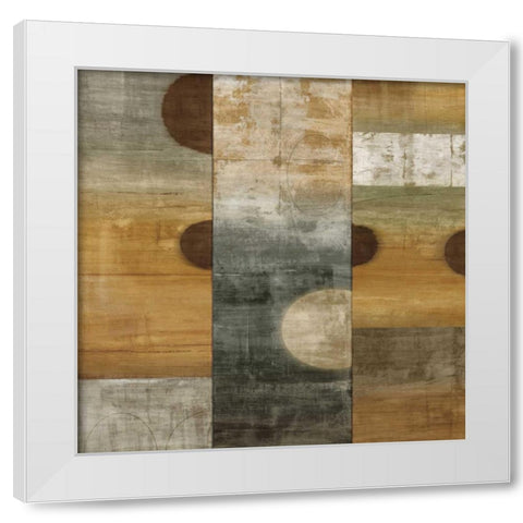 Roundabout I White Modern Wood Framed Art Print by Nelson, Brent