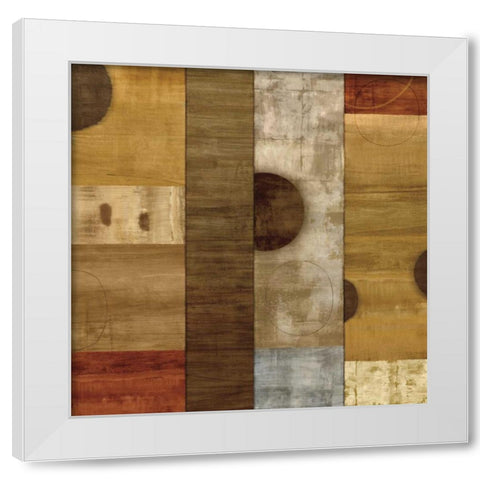 Roundabout II White Modern Wood Framed Art Print by Nelson, Brent