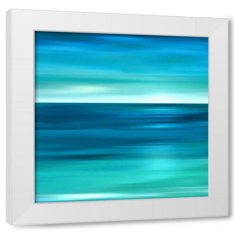 Serene White Modern Wood Framed Art Print by Anderson, Carly