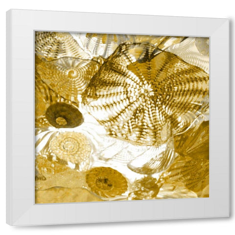 Underwater Perspective in Gold I White Modern Wood Framed Art Print by Carter, Charlie