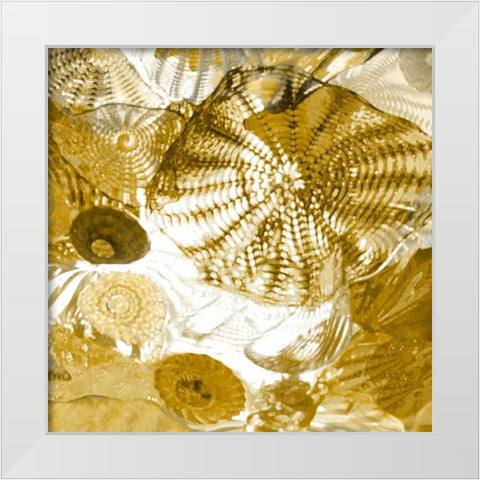 Underwater Perspective in Gold I White Modern Wood Framed Art Print by Carter, Charlie