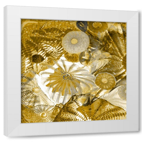 Underwater Perspective in Gold II White Modern Wood Framed Art Print by Carter, Charlie