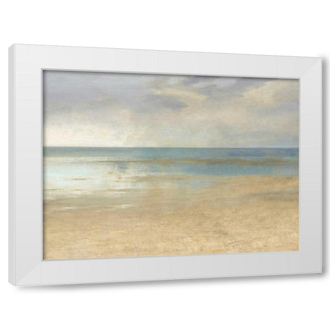 Pastel Seascape I White Modern Wood Framed Art Print by McKee, Christy