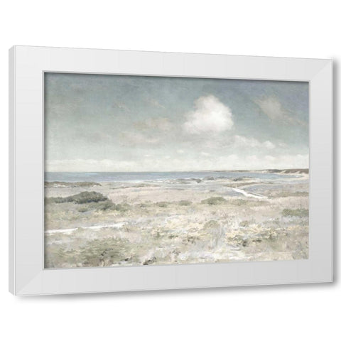 By the Shore White Modern Wood Framed Art Print by McKee, Christy