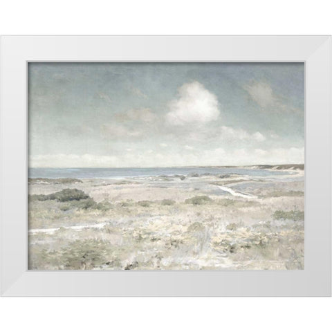 By the Shore White Modern Wood Framed Art Print by McKee, Christy