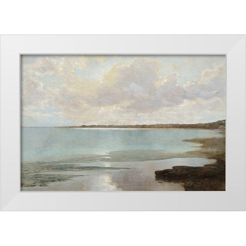 At the Shore White Modern Wood Framed Art Print by McKee, Christy