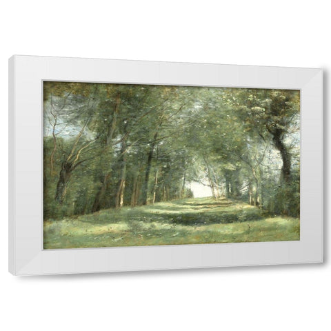 Shaded Path III White Modern Wood Framed Art Print by McKee, Christy