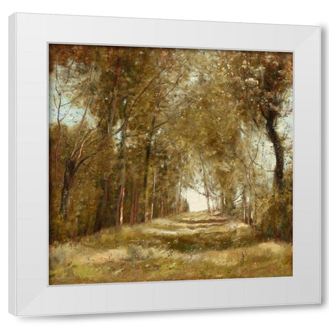 Shaded Path I White Modern Wood Framed Art Print by McKee, Christy
