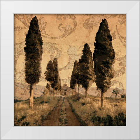 Tuscany I White Modern Wood Framed Art Print by Floyd, Colin