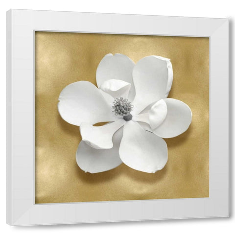 Pure I White Modern Wood Framed Art Print by Kelly, Caroline