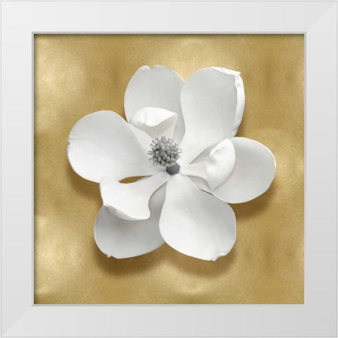 Pure I White Modern Wood Framed Art Print by Kelly, Caroline