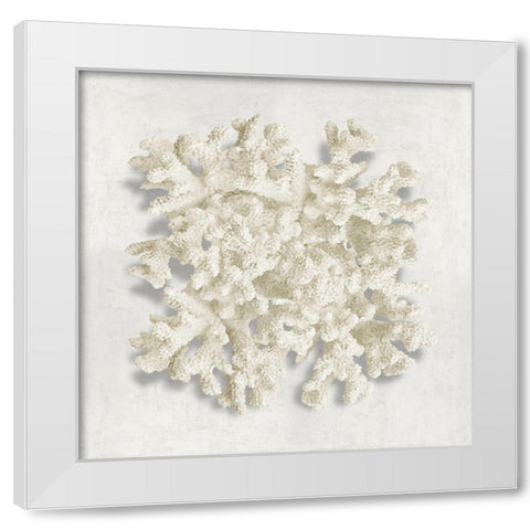 Coral II White Modern Wood Framed Art Print by Kelly, Caroline