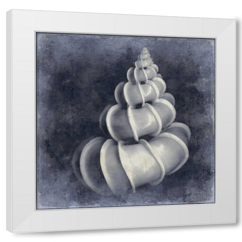 Ocean Blue III White Modern Wood Framed Art Print by Kelly, Caroline