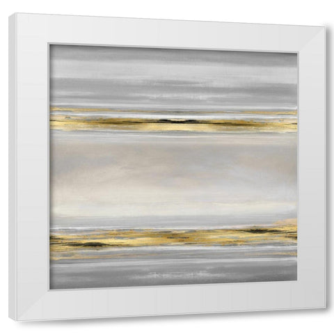 Linear Motion in Grey White Modern Wood Framed Art Print by Corbin, Allie