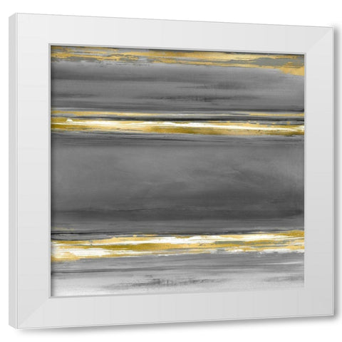 Parallels in Grey White Modern Wood Framed Art Print by Corbin, Allie