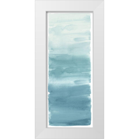 Aqua Blend White Modern Wood Framed Art Print by Corbin, Allie