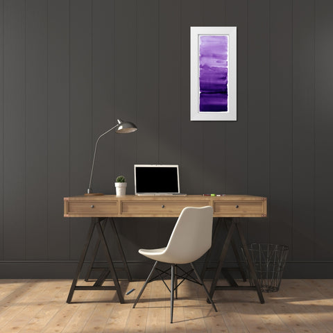 Purple Blend White Modern Wood Framed Art Print by Corbin, Allie