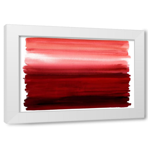 Ombre Red I White Modern Wood Framed Art Print by Corbin, Allie