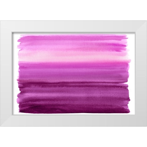 Ombre Pink I White Modern Wood Framed Art Print by Corbin, Allie