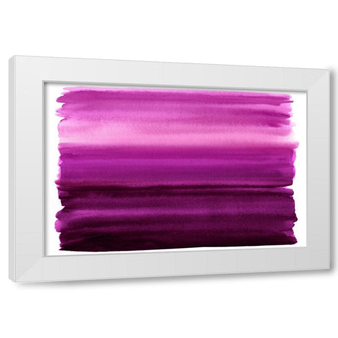 Ombre Magenta I White Modern Wood Framed Art Print by Corbin, Allie