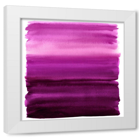 Ombre Magenta II White Modern Wood Framed Art Print by Corbin, Allie