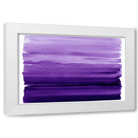 Ombre Purple I White Modern Wood Framed Art Print by Corbin, Allie