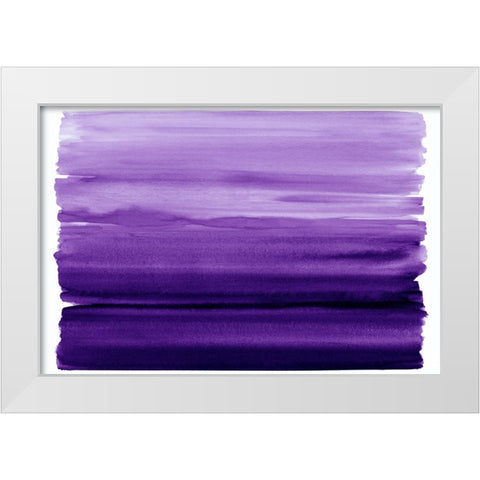 Ombre Purple I White Modern Wood Framed Art Print by Corbin, Allie