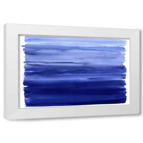 Ombre Blue I White Modern Wood Framed Art Print by Corbin, Allie