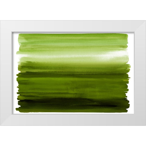 Ombre Green I White Modern Wood Framed Art Print by Corbin, Allie
