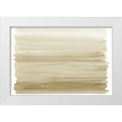 Ombre Cream I White Modern Wood Framed Art Print by Corbin, Allie