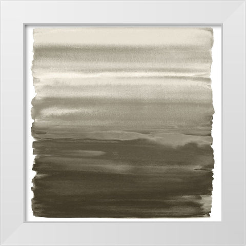 Ombre Gray Brown II White Modern Wood Framed Art Print by Corbin, Allie