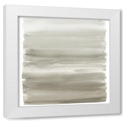 Ombre Neutral II White Modern Wood Framed Art Print by Corbin, Allie