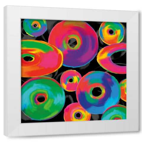 In Living Color II White Modern Wood Framed Art Print by Rogers, Cameron