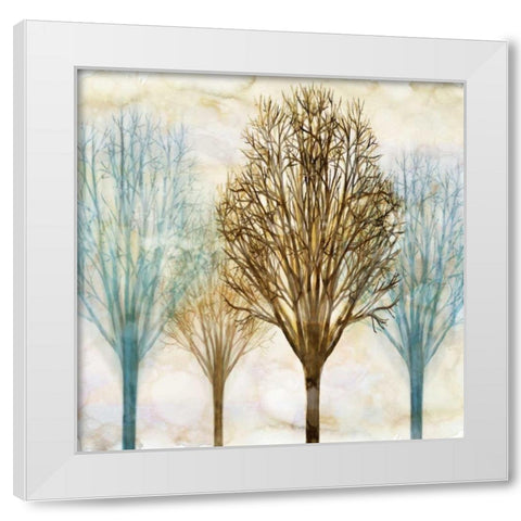 Among the Trees II White Modern Wood Framed Art Print by Donovan, Chris