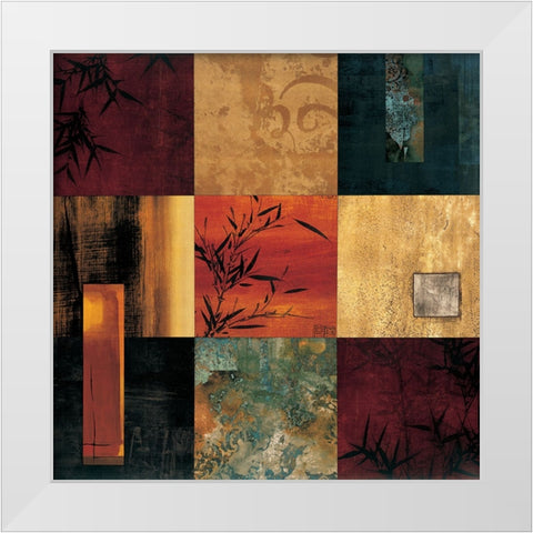 The Middle Way I White Modern Wood Framed Art Print by Donovan, Chris