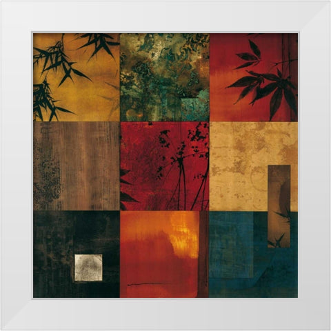 The Middle Way II White Modern Wood Framed Art Print by Donovan, Chris