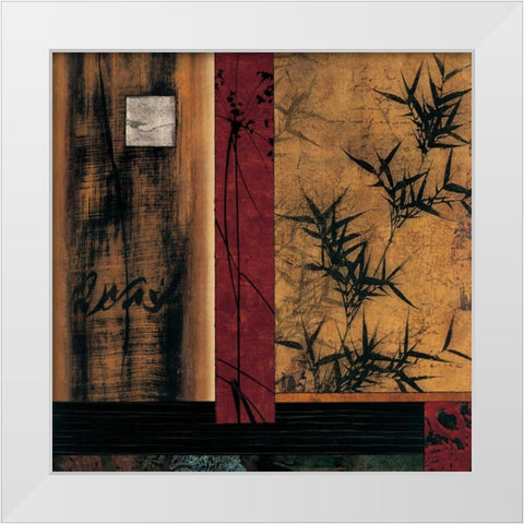 Sun Salutation I White Modern Wood Framed Art Print by Donovan, Chris