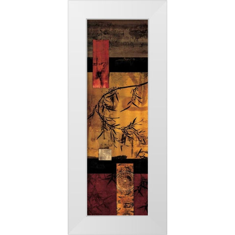 Essence I White Modern Wood Framed Art Print by Donovan, Chris