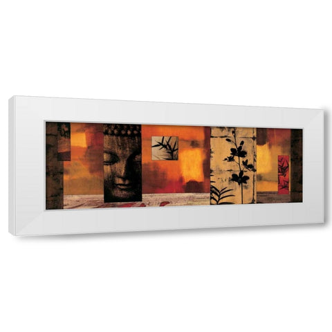 Dharma I White Modern Wood Framed Art Print by Donovan, Chris