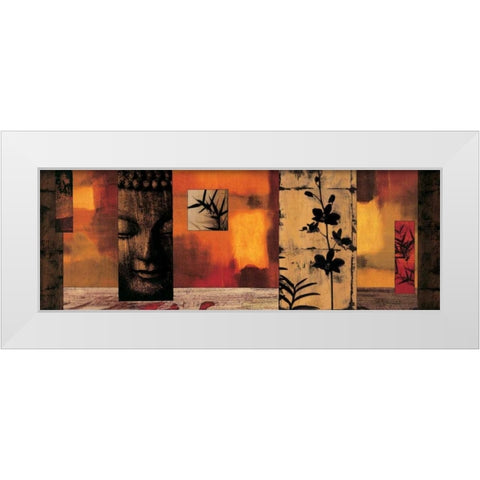 Dharma I White Modern Wood Framed Art Print by Donovan, Chris