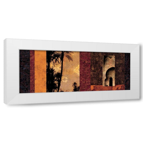 Marrakesh White Modern Wood Framed Art Print by Donovan, Chris