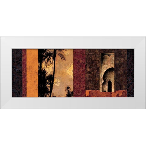 Marrakesh White Modern Wood Framed Art Print by Donovan, Chris