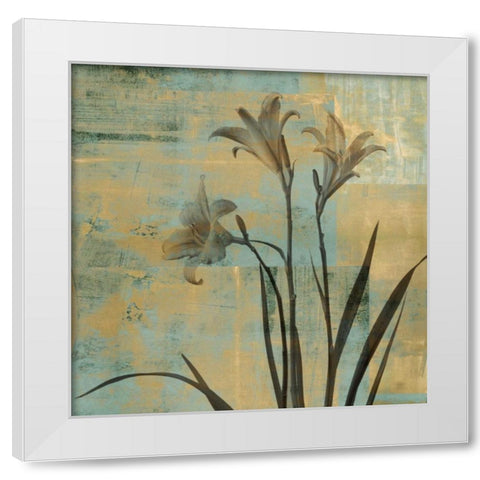 In Play I White Modern Wood Framed Art Print by Donovan, Chris
