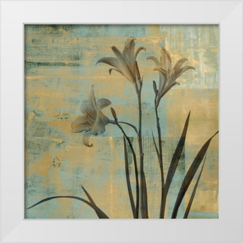 In Play I White Modern Wood Framed Art Print by Donovan, Chris